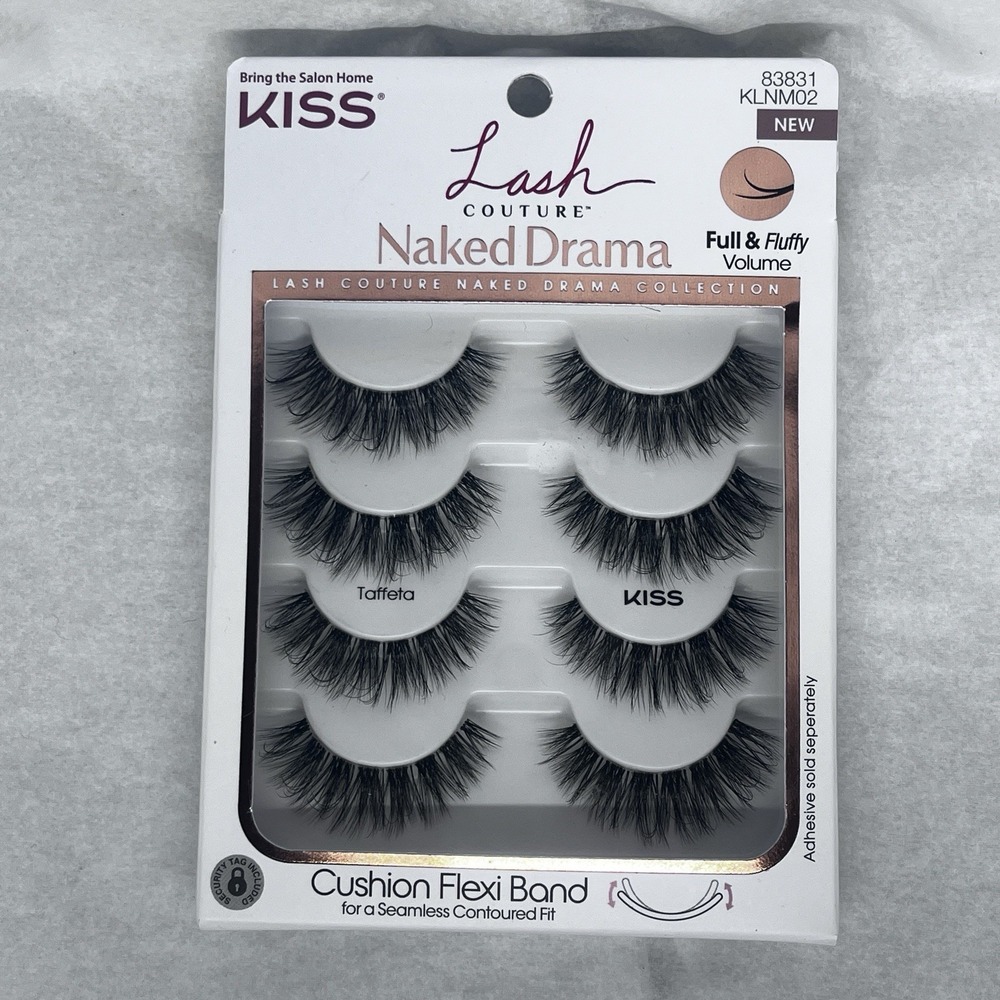 KISS Naked Drama, False Eyelashes, ', Black 83831 KLNM02 NEW